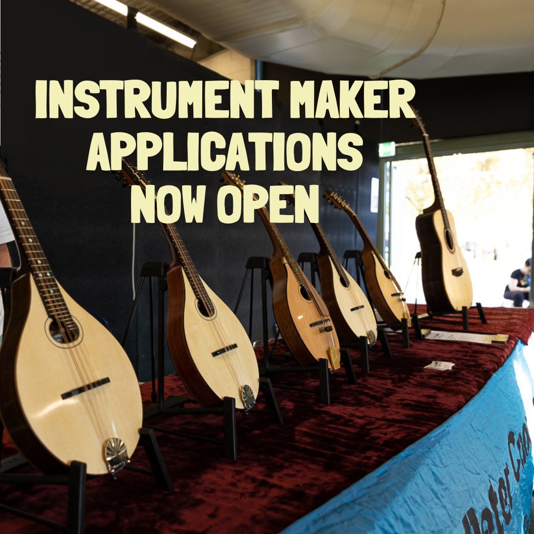 Applications to exhibit as an Instrument Maker at the 2023 NFF are now open. Head to our website for more information and to complete your application: folkfestival.org.au/iminfo2023