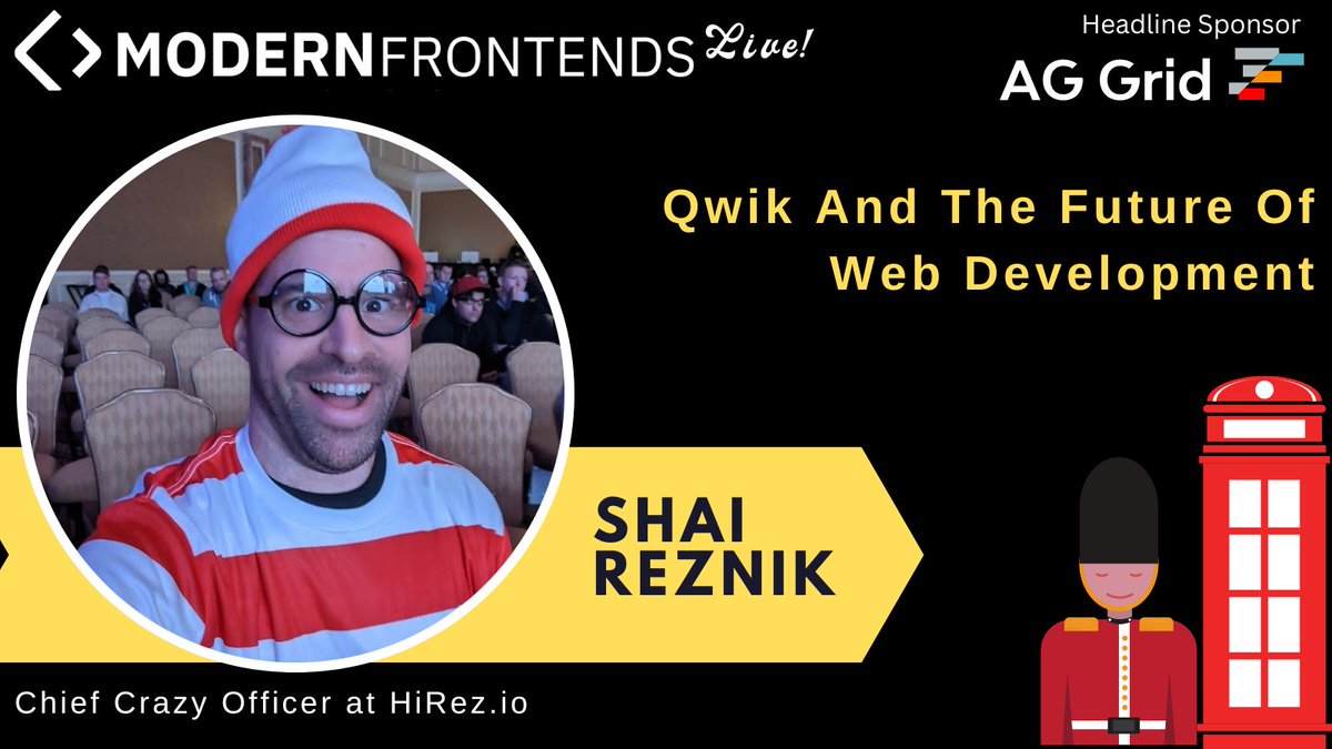 shai_reznik's tweet image. In 2 weeks, at @ModernFrontends in London, I&apos;ll be talking again about @QwikDev and the future of web dev 🚀💪✨

Wanna join? use this discount code: MODERNSHAI10 
modernfrontends.live

Can&apos;t join in person? remote.modernfrontends.live/virtual

#instantWebApps #qwik #modernFrontendsLive