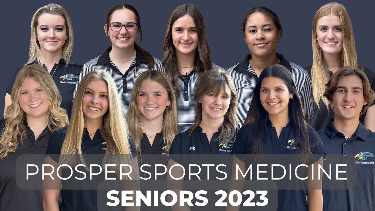 PHSeaglesSM's tweet photo. Seniors, THANK YOU for all the time you have put in over the last few years helping with practices, treatments, and games. We appreciate you and all you have done! @ProsperHS @PISD_Athletics https://t.co/CRc7KUHLQb