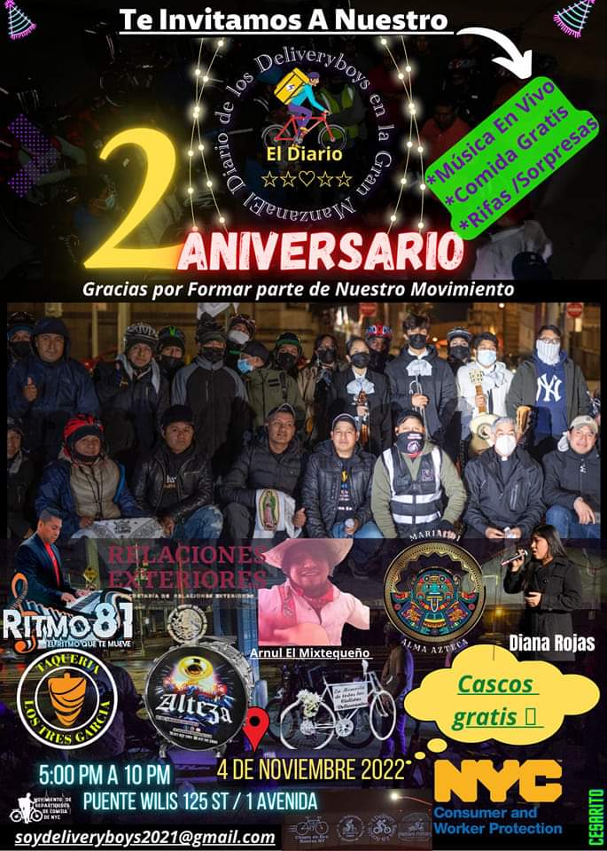 Todo listo Gracias a Dios para este evento de Agradecimiento especial para todos nuestros compañeros,amigos,seguidores y familia asiste y acompañanos en la calle 125 1avenida en Manhattan Lugar simbólico de nuestro Movimiento #VivanLosRepartidoresDecomidany