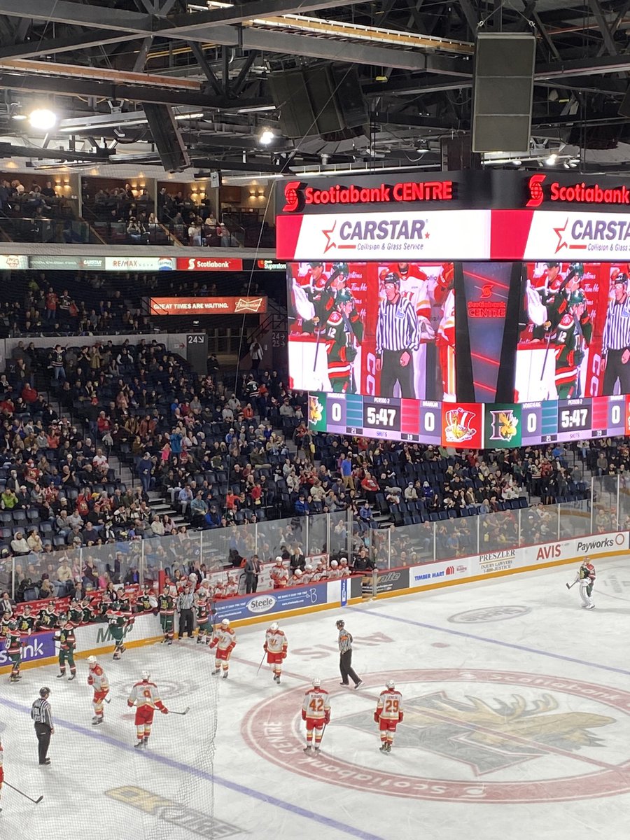 Here watching the <a href="/HFXMooseheads/">Halifax Mooseheads</a> and seeing a former <a href="/SFBears/">Smiths Falls Bears</a> score! Fournier representing! #GoMooseGo #dontpokethebear FUN!!