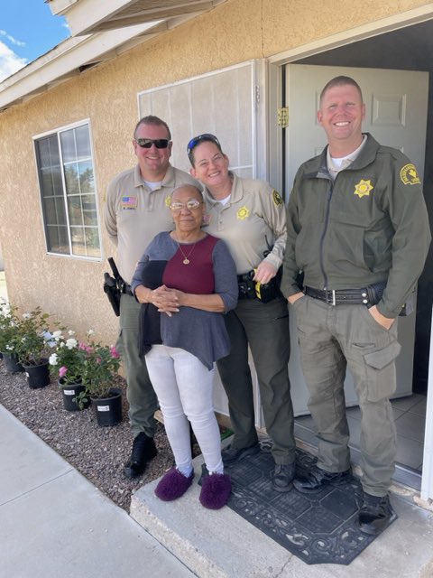 Awesome day connecting with a formally homeless young lady in the High Desert! After eight months of homeless and some time in Roomkey she finally found a home of her own ending her homelessness!
