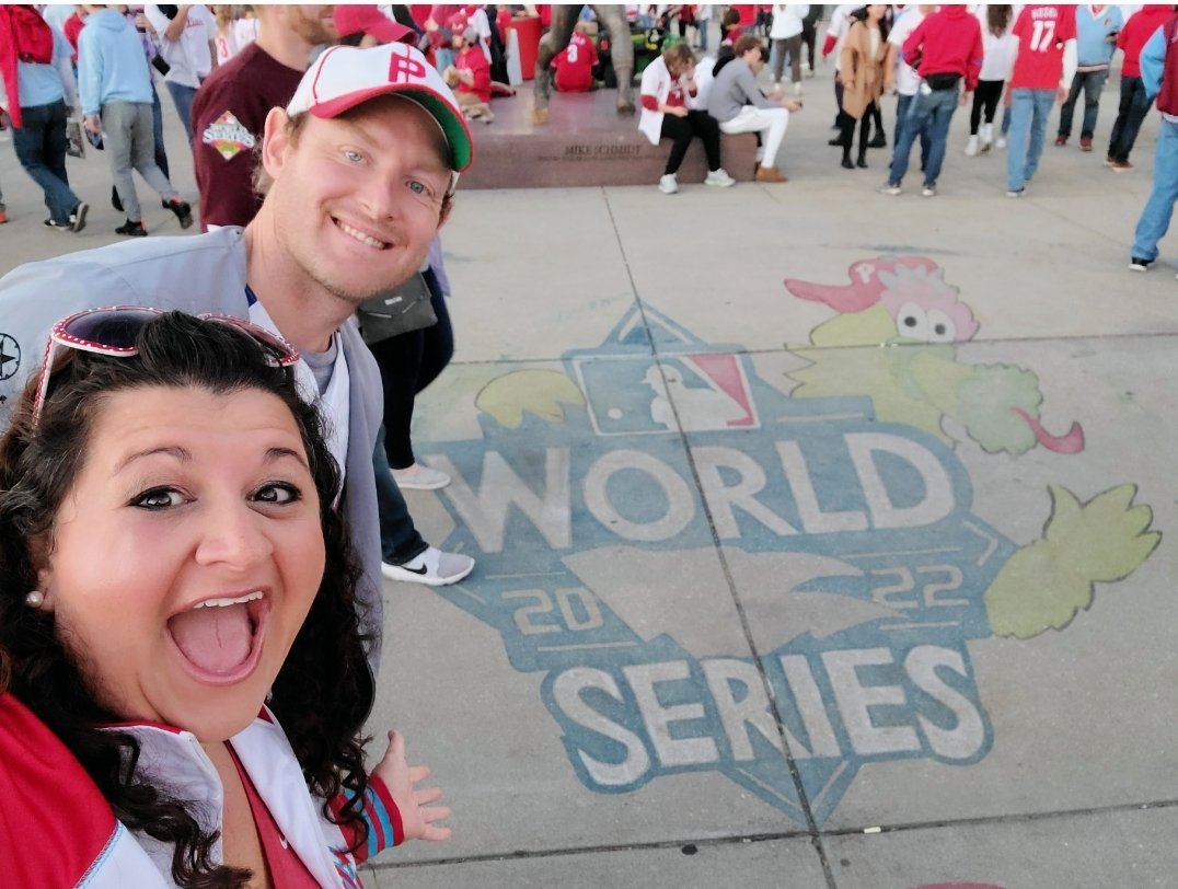 SarahDMairs's tweet photo. WOO HOO! ❤⚾️❤ WE'RE AT GAME 5 OF THE WORLD SERIES ALREADY GOING CRAZY CAUSE "I GOT A PHEELING THAT TONIGHT'S GONNA BE A GOOD NIGHT!!!" LET'S GO PHILLIES! WE NEED A SEAT UPGRADE FROM SRO IN 315!
#CapitalOneUltimateFan #Sweepstakes #RingTheBell @Phillies https://t.co/jz29woS3H2