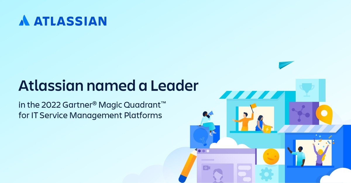 The news is out! Atlassian is a Leader in the 2022 Gartner® Magic Quadrant™ for IT Service Management Platforms! Get your complimentary copy of the full report here: atlassian.com/gartner/magic-…*