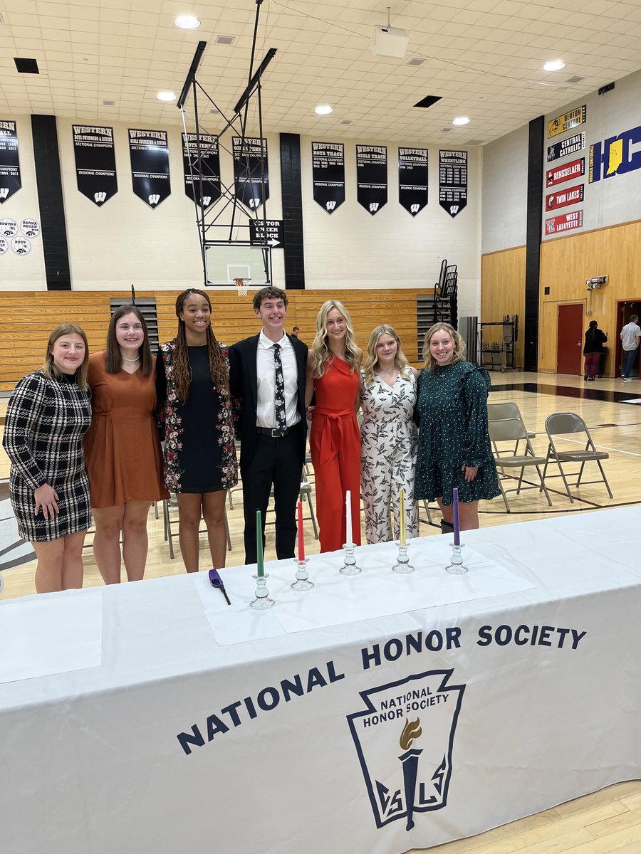 Fantastic induction ceremony at WHS for National Honor Society. Congrats to all the new members and great job by the officers. #PantherPride