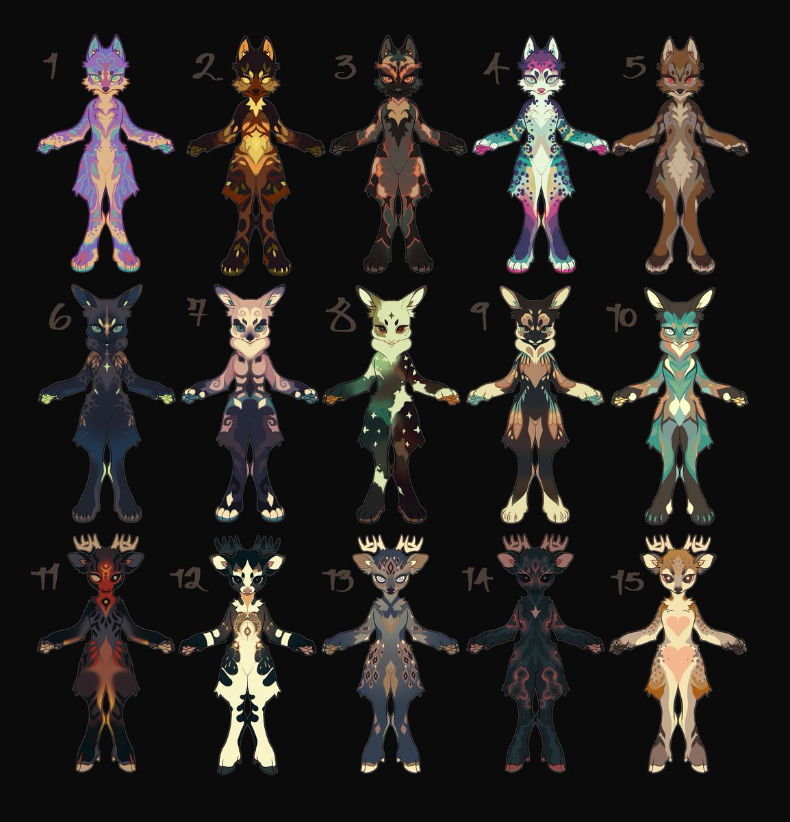 hgnbn13's tweet photo. Anthros up for grabs! A bit discounted from my usual adopts, 4⃣0⃣ each! Please comment or DM to claim. https://t.co/7uxTQLkYu1