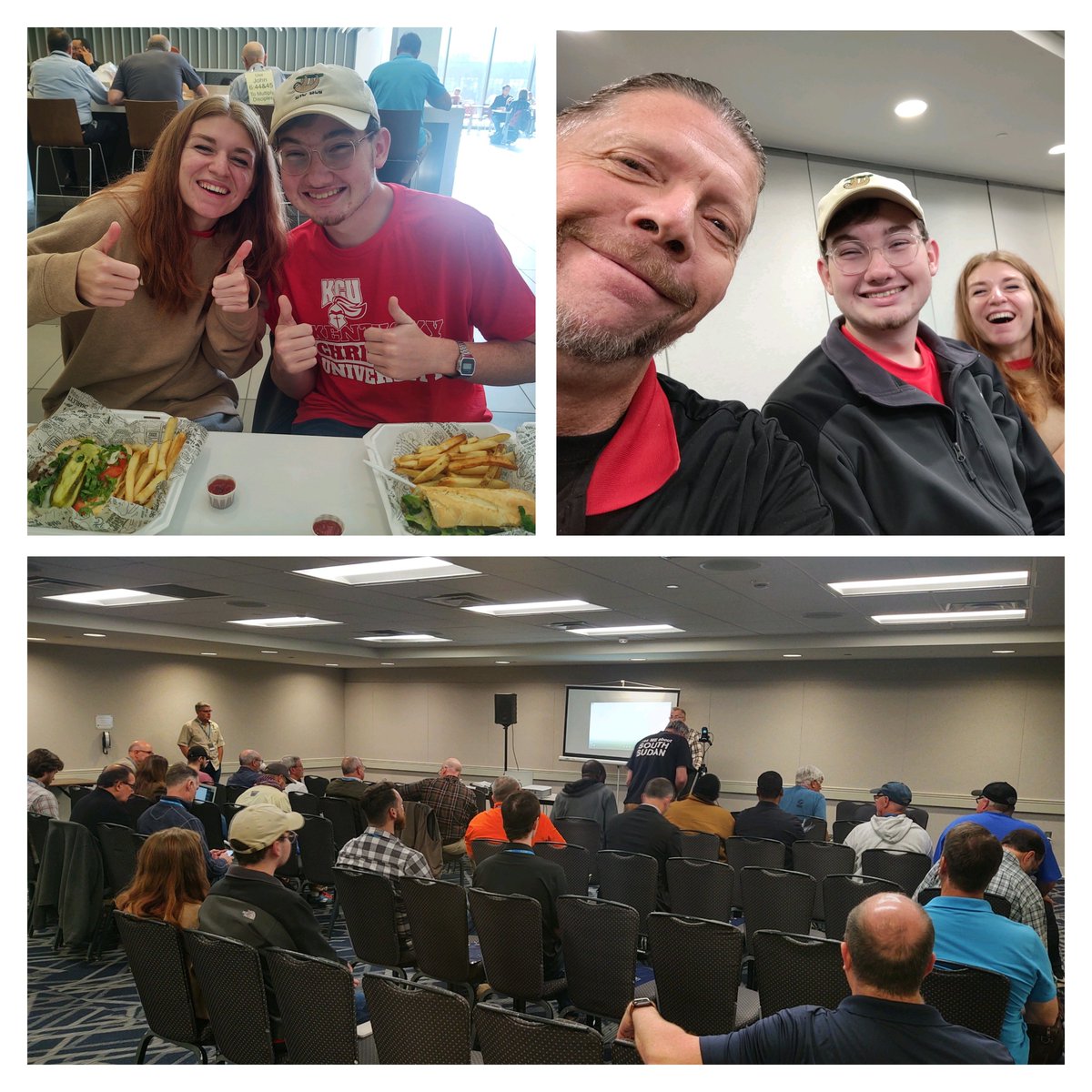 kcusbl's tweet photo. Some of our talented BBA students enjoying the International Conference on Missions with Dr. Dean Brand. 

#ICOM #conference #missions #servantleadership #businessandministry #experientiallearning https://t.co/YzDzzXrJOJ
