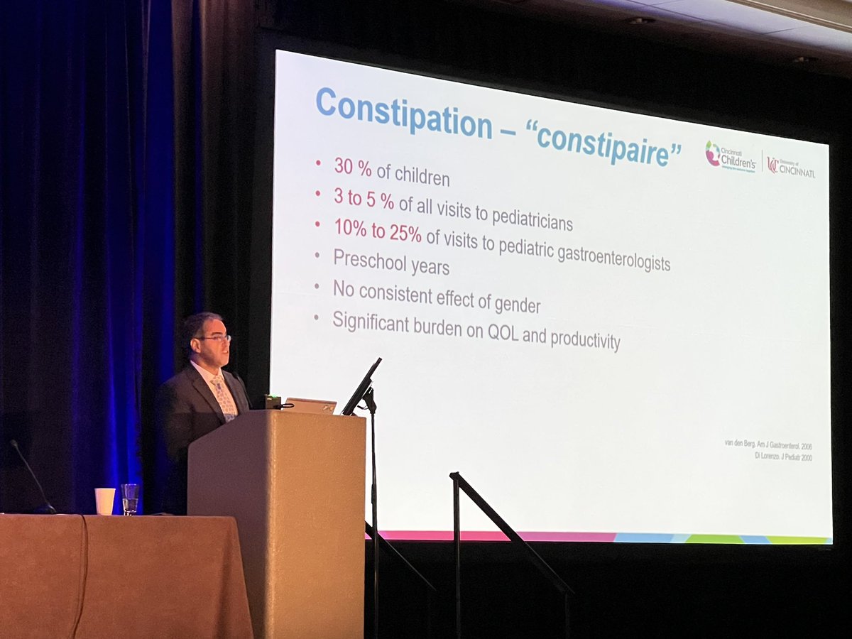JasonFrischerMD's tweet photo. Khalil El-Chammas presenting about #colonicmotility and constipation at the #pcplcconference. @CincyChildrens https://t.co/xqdZpbav3z