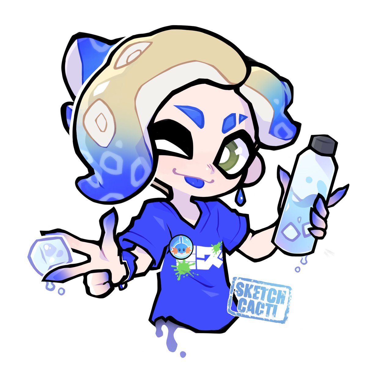 Stay hydrated during splatfest! Team Water! 💧 #splatoon3 #teamwater #splatfest