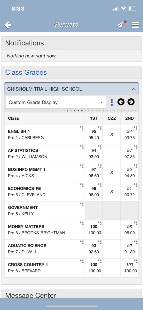 ConnorNeuse01's tweet image. Straight A’s so far🙌