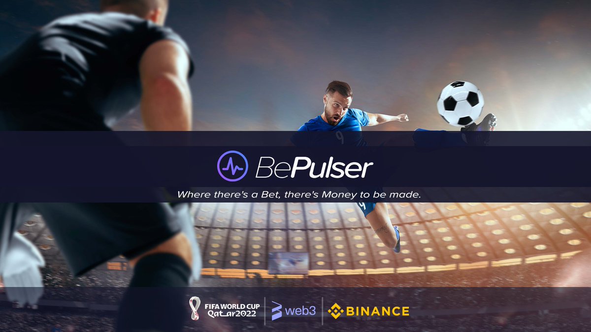 BePulser's tweet photo. Are you ready to place your bets at BePulser a #web3 project for the World Cup 2022? 🔥⚽️ @BePulser is a transparent betting Binance #blockchain project for the #Worldcup. https://t.co/0ZTFnQ5PWo