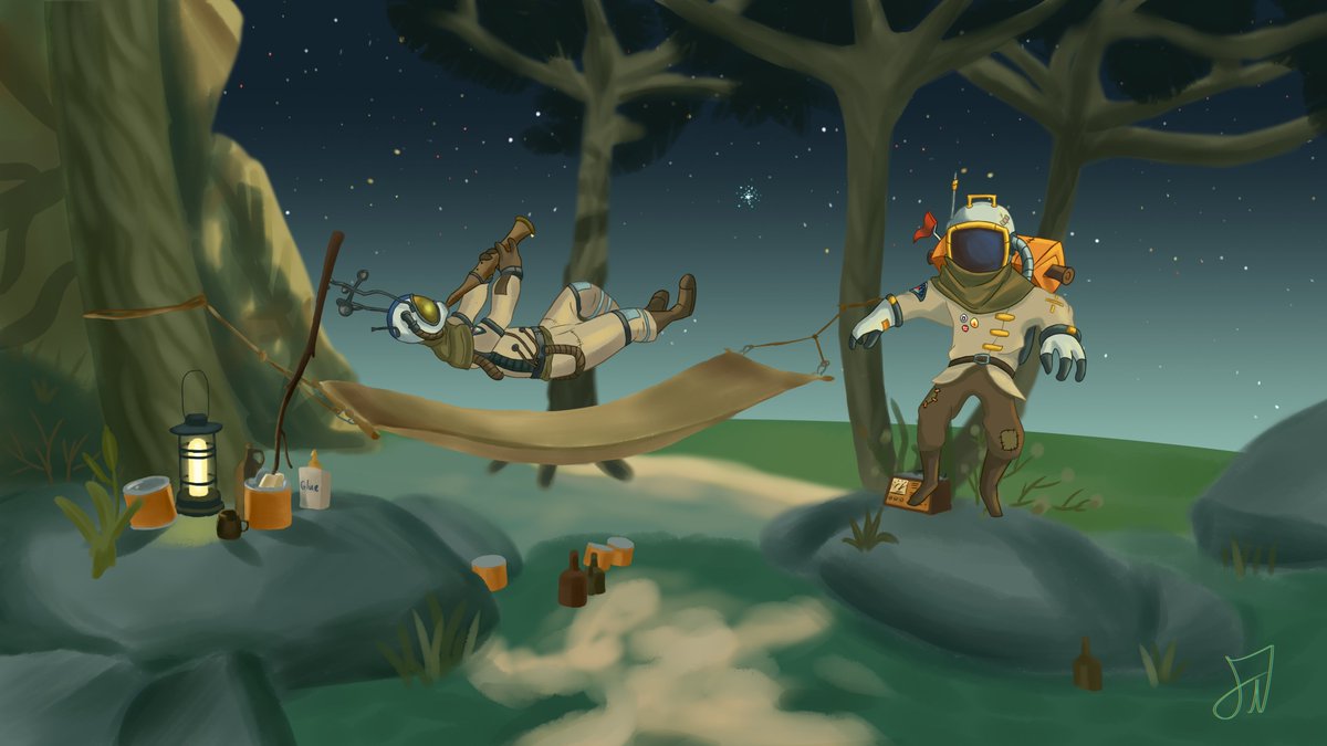 #gabbro #outerwilds #ow #gaming #gameart #background #wallpaper #art #digitalart #sai #drawing #artist #digital #character #hd #арт #рисунок #иллюстрация #illistration
