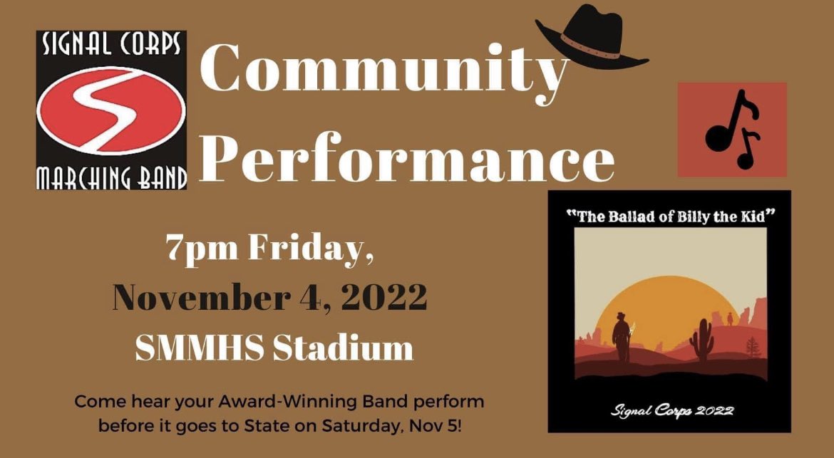 Come see the show one last time before it hits the trails for State Championships on Saturday! 

Friday at 7:00!