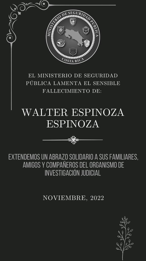 Descanso eterno a don Walter y que Dios brinde la suficiente paz a toda la familia y sus seres queridos.