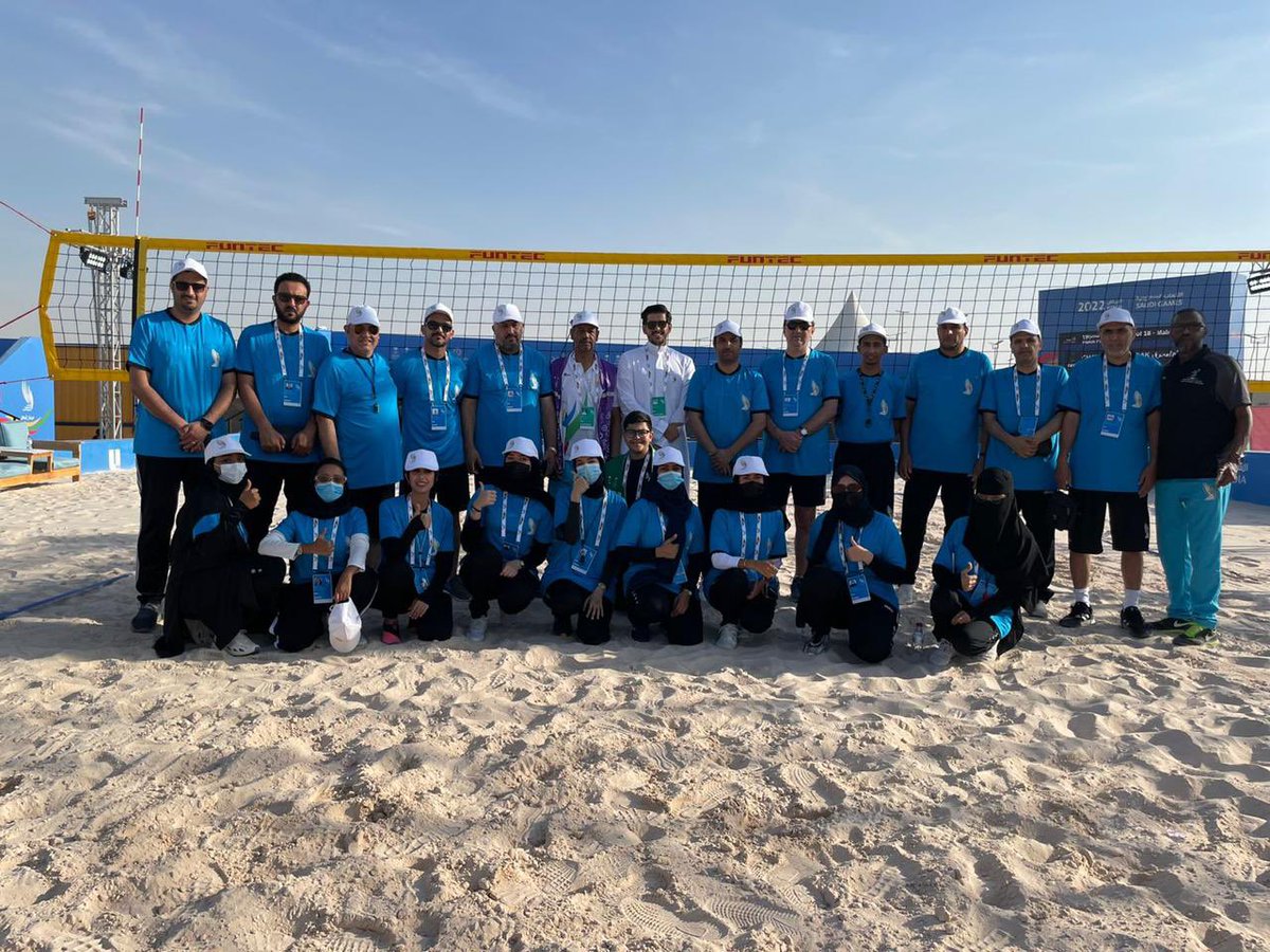 حكام دورة الألعاب السعودية 🇸🇦للكرة الطائره الشاطئيه 🏐
