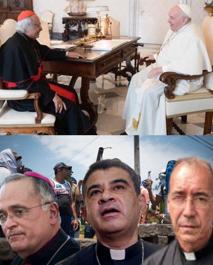 BARRIOTIERRAPRO's tweet photo. PAPA FRANCISCO MANDA FUERTE MENSAJE

Su santidad envía fuerte mensaje a los sacerdotes golpistas y violentos de Nicaragua con el cardenal Leopoldo Brenes. 

"A los sacerdotes de #Nicaragua les pido que sean mensajeros de la reconciliación (y no el odio o violencia)". https://t.co/XeuXWTPFIQ