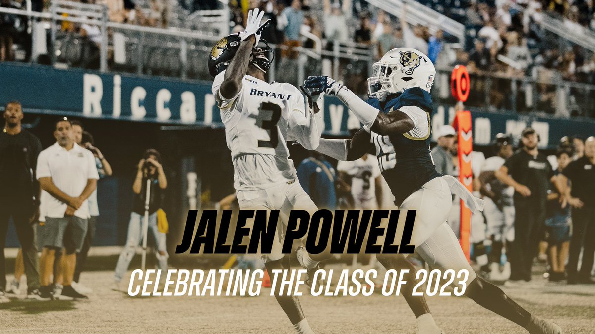 BryantUFootball's tweet photo. 𝙎𝙚𝙣𝙞𝙤𝙧 𝙒𝙚𝙚𝙠

Up next is Jalen Powell!

Powell joined the Bulldogs this year as a transfer from Utah Tech and posted eight catches in his debut at FIU. https://t.co/YWUta6O468