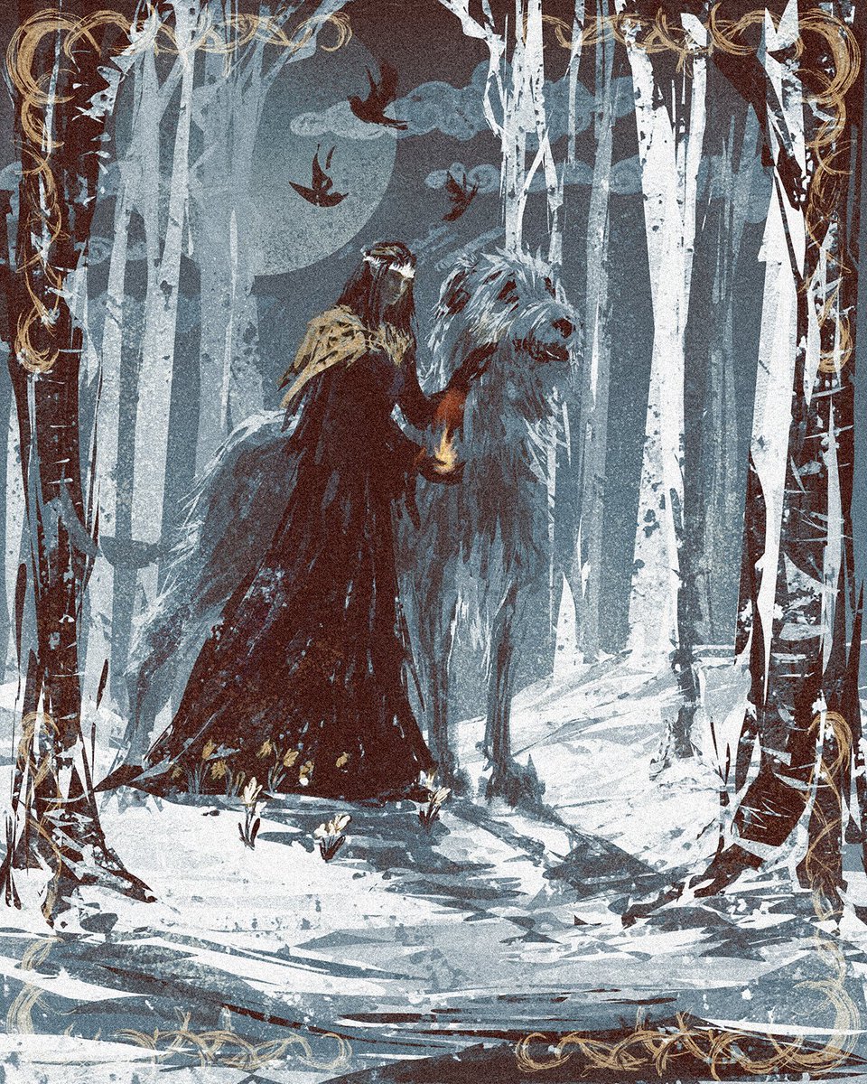 All medieval fantasy stories need big dogs. Here is a Huan 🥰 Still thinking about rings of power 🤔