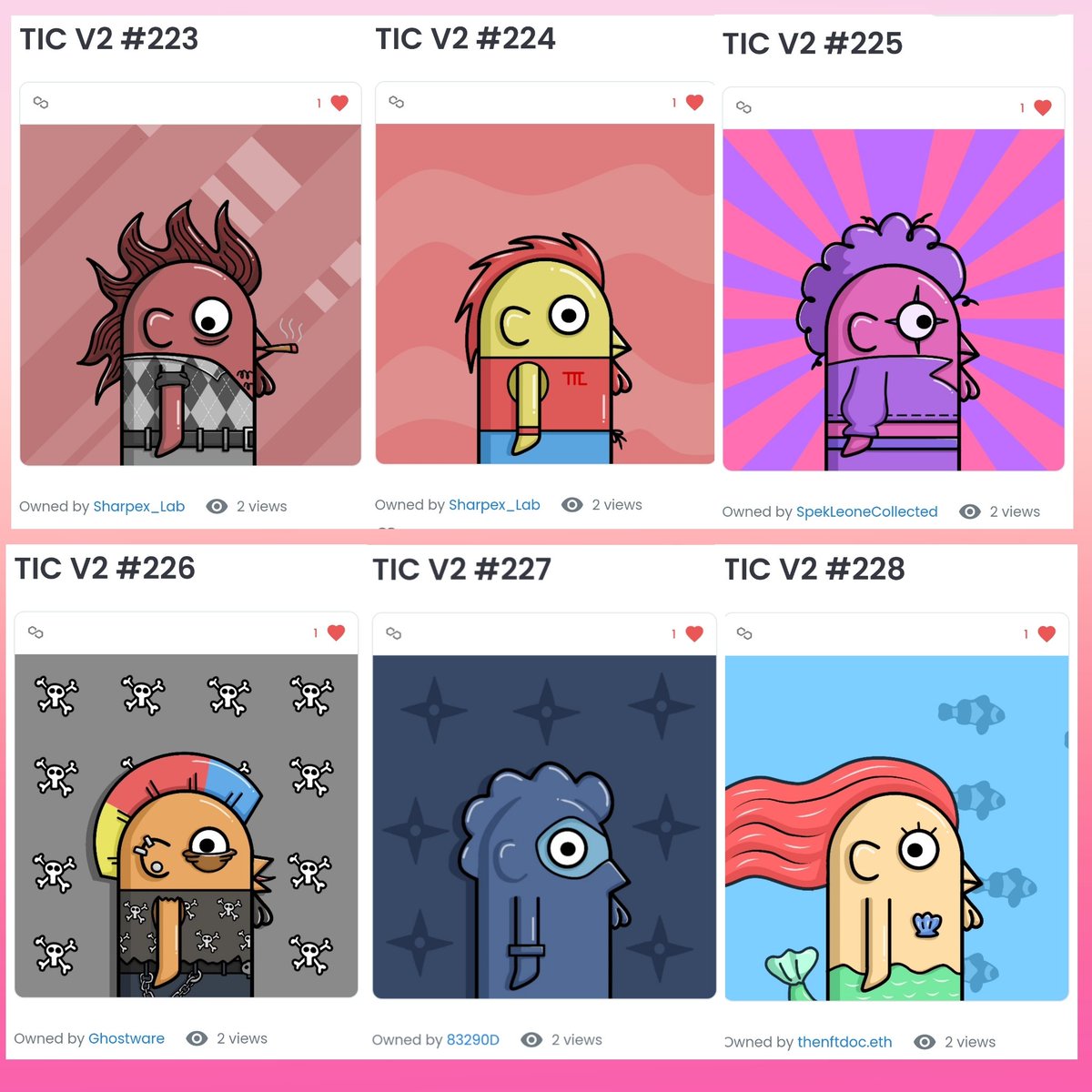 TThisischicken's tweet image. All free item have been transfered for holder 10 items/more (TIC V1)
@SharpexLab  (hold 37 items)
@83290D (hold 19 items)
@LeoneSpek (hold 18 items)
@GhostwareNFT (hold 14 items)
@DOCofNFT (hold 14 items)
Thanks for the big Support 🤩🐔🙏
#NFTCommuinity #nftcollector #NFTs #nft