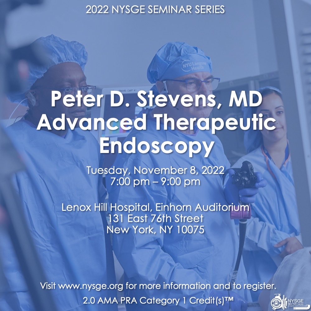 NYSGE's tweet image. Join us on 11/8 for the last seminar of the year! Register now at nysge.org/ev_calendar_da… 
#gitwitter #advancedendoscopy #nysge