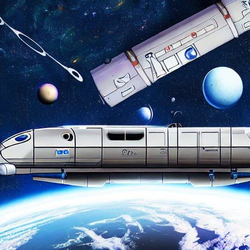 cgcardona's tweet photo. 1/A space train in outer space 

#StableDiffusion https://t.co/x7y8Fb1EsH