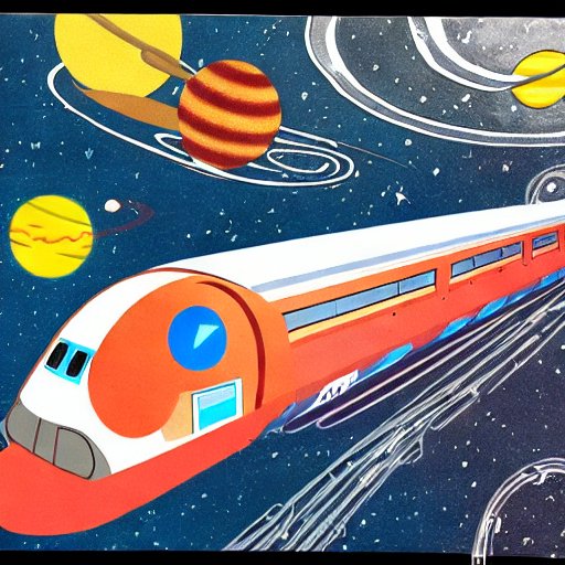 cgcardona's tweet photo. 1/A space train in outer space 

#StableDiffusion https://t.co/x7y8Fb1EsH