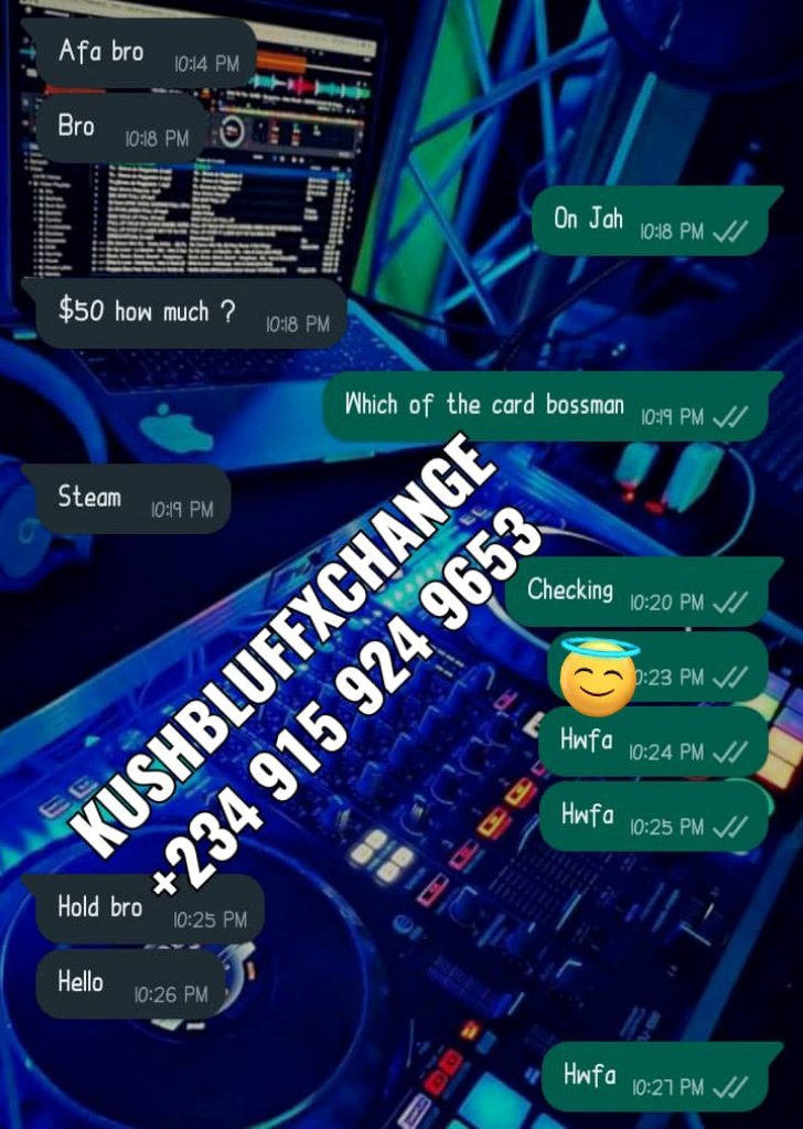 KushBluffXchang's tweet photo. Available For Your Swift Bitcoin and Valid GiftCards Transactions 🙏🏾 KushBluffXchange 💯 Got You Covered 💯 #KushBluffXchange https://t.co/EqYp2tDmZK