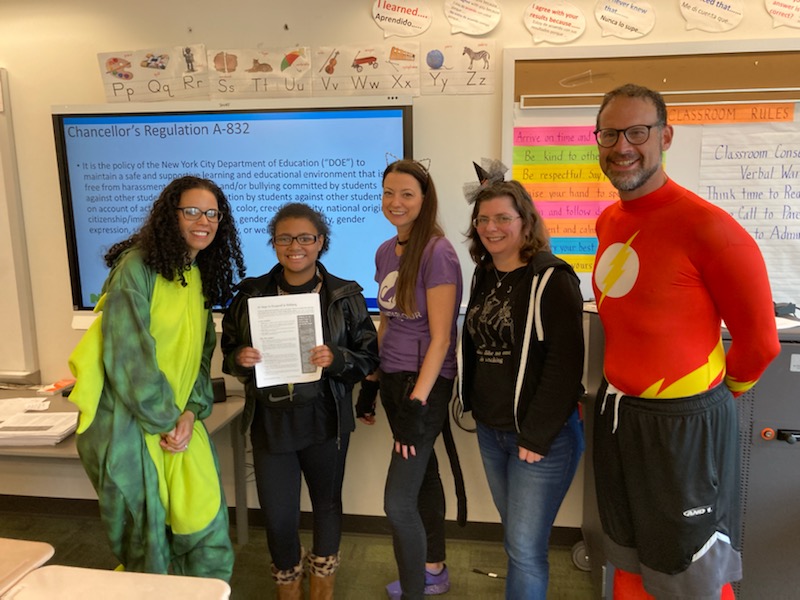 Dreyfus49's tweet photo. Our guidance department has kicked off anti-bullying week with fun activities,pushing into classrooms.Thank you #PartnershipWithChildren,Mr. Avitto, Ms. Magan @nutmag137, Ms.@LissetteYoussef,Ms.Filosa,&amp; Mr. Abrams for creating a safe place for Ss to share their feelings.@CSD31SI https://t.co/g4LKFOgUa3