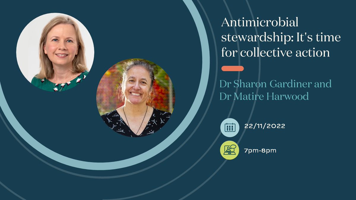 Sign up for our webinar with Dr Sharon Gardiner and Dr Matire Harwood to find out how you can help to keep antimicrobials working. Tuesday 22 November, 7pm-8pm. Register here: tinyurl.com/32a45dmc