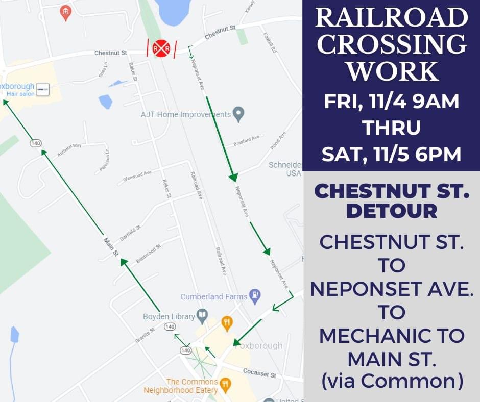 Tomorrow afternoon buses maybe delayed as they will have detours on Chestnut St.