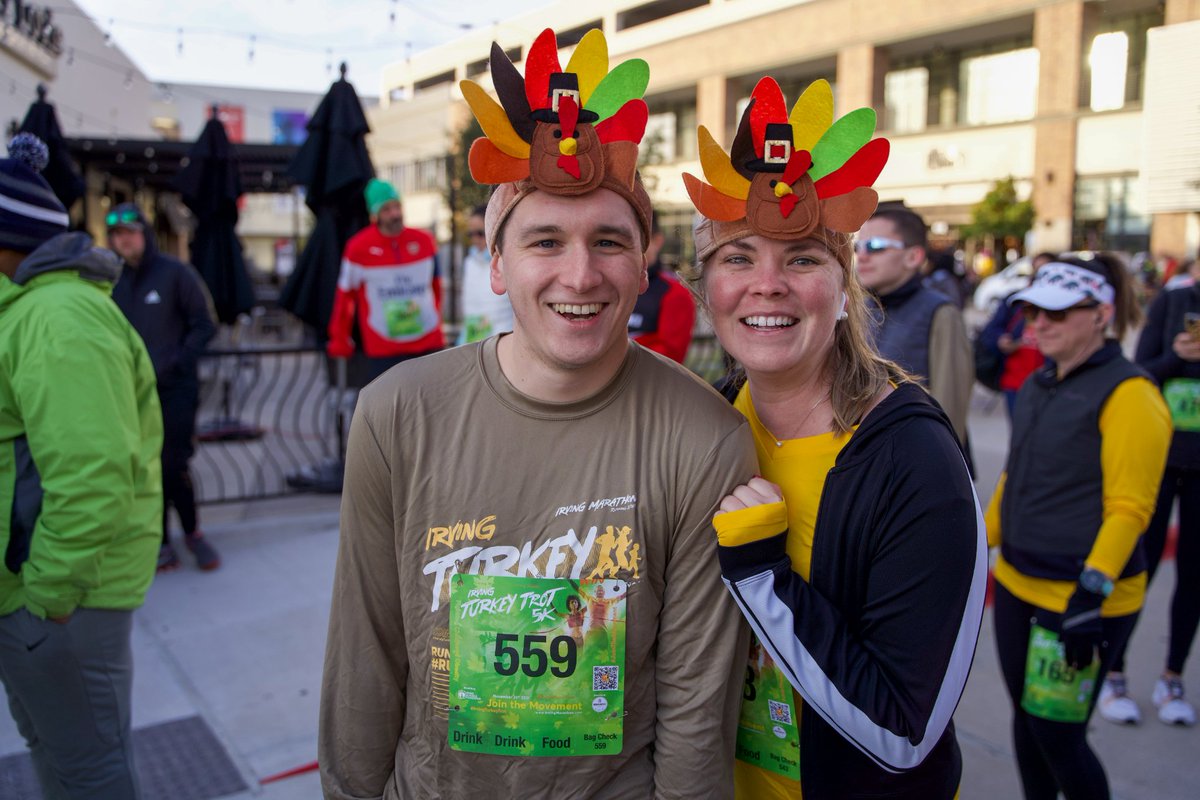 Las Colinas (@lascolinastex) on Twitter photo It is almost turkey time! ๐ฆ Gather the family and spend Thanksgiving morning at the <a href="/irvingmarathon/">Irving Marathon</a> Turkey Trot before your big feast. Choose from 8-miles or a 5K to run, jog or walk with a post race party waiting for you at the finish line. ๐
Register: bit.ly/3T4A58I It is almost turkey time! ๐ฆ Gather the family and spend Thanksgiving morning at the <a href="/irvingmarathon/">Irving Marathon</a> Turkey Trot before your big feast. Choose from 8-miles or a 5K to run, jog or walk with a post race party waiting for you at the finish line. ๐
Register: bit.ly/3T4A58I