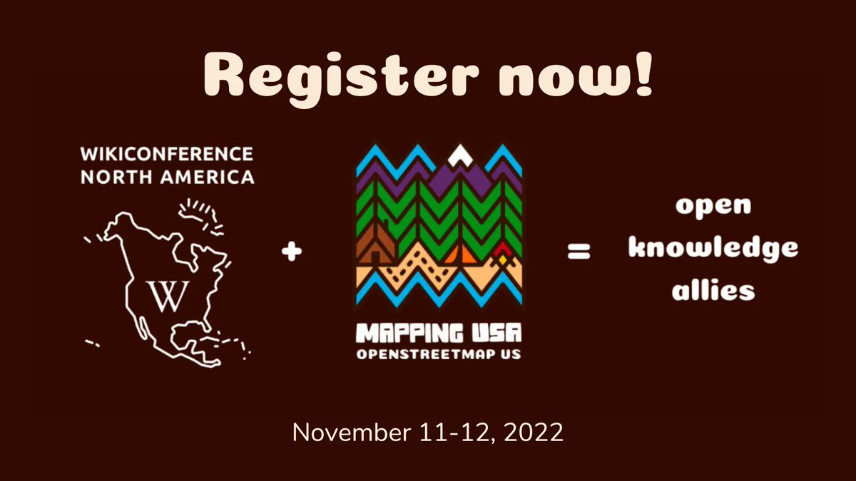 Such good energy at #FedGeoDay today and so good to see folks face-to-face! We're excited to keep this energy going online at #MappingUSA + #WikiConferenceNA next week. Registration is free:  buff.ly/3Fern4E