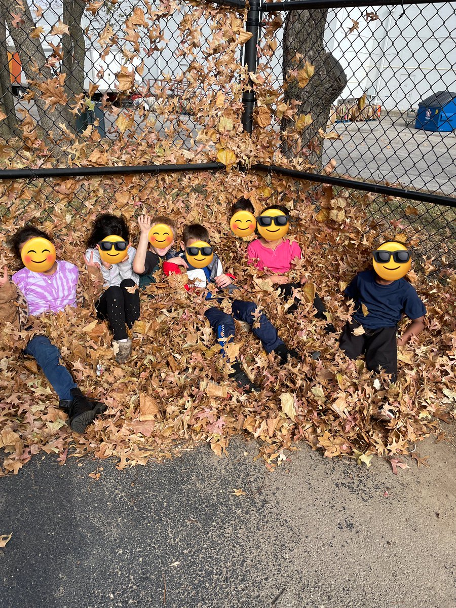 MissFulk3's tweet photo. It’s fall y’all! “This was the best recess ever”- kid who played in leaves the whole time 🤣🫶🏻 https://t.co/vDrL7oyule