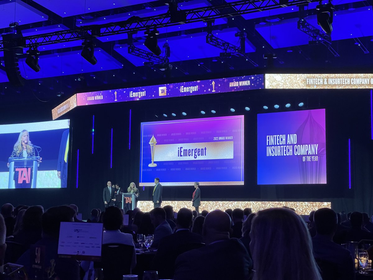 HornIT's tweet image. The #Prometheus2022 Fintech &amp;amp; Insurtech Company of the Year award goes to iEmergent! 

Congrats to our friends at @stratafolio for being a nominee!