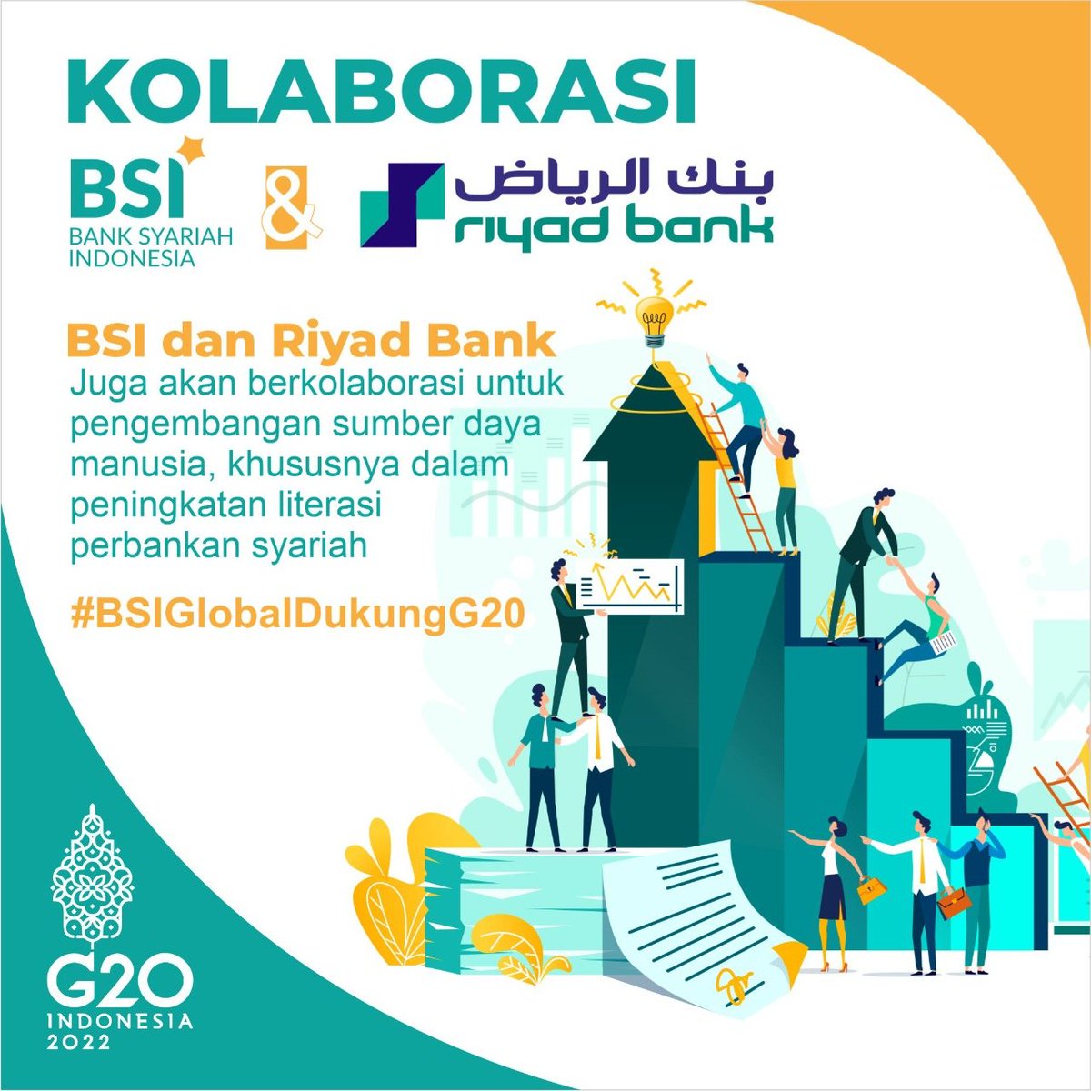 mel0rot's tweet photo. Langkah BSI ini merupakan bagian dari upaya kami dalam mewujudkan visi untuk menjadikan BSI sebagai top ten global islamic bank
#BSIGlobalDukungG20 https://t.co/klwCh7SfKA