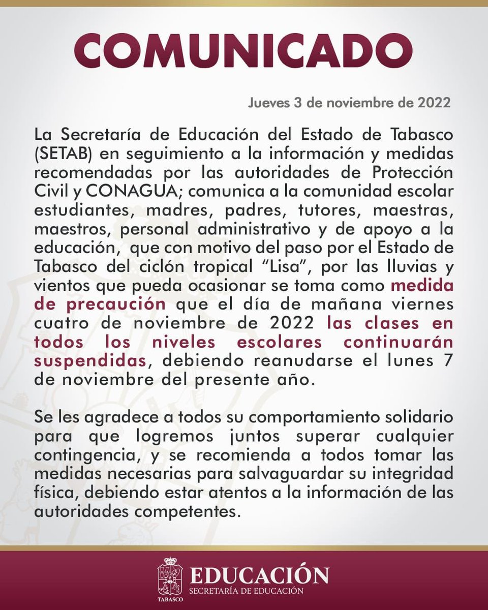 jccastillejos's tweet photo. Comunicado oficial: https://t.co/rfSyym2SlZ
