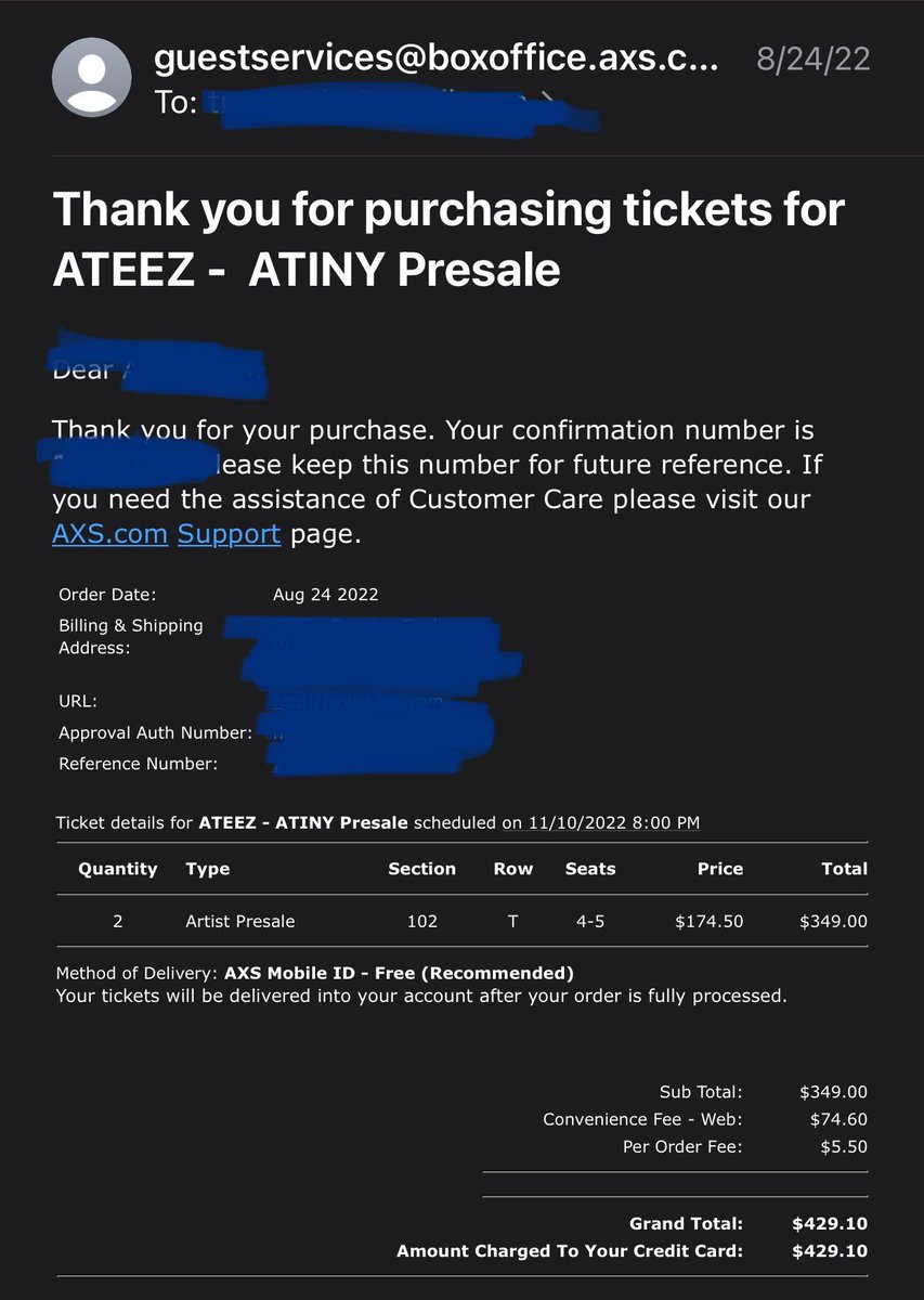 tineme317's tweet photo. WTS x2 Ateez Phoenix tickets under face value!! I can transfer in person if you happen to attend The Rose concerts on Sunday and Monday (Arizona and Vegas)!! Dm me https://t.co/kdE4OwDX2u