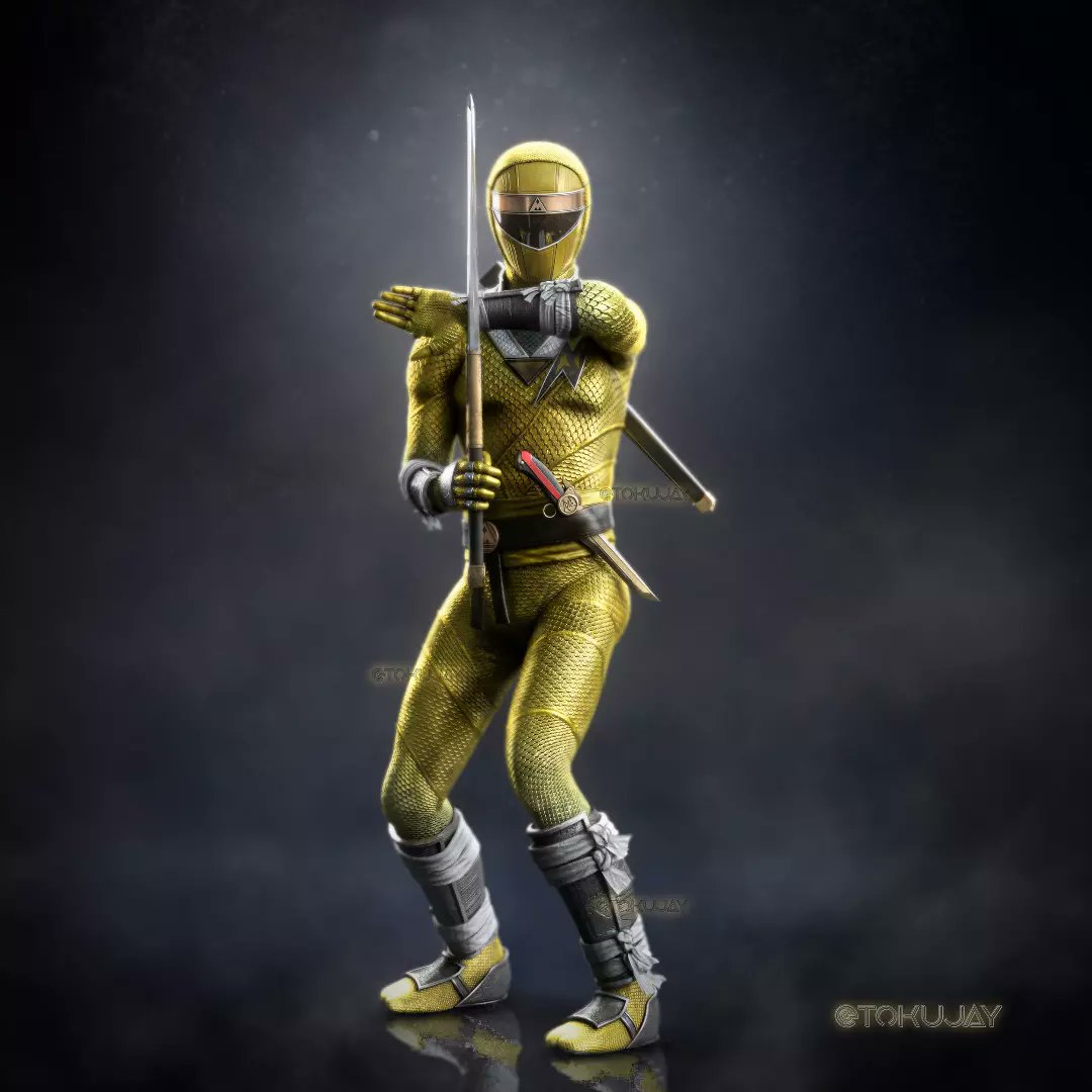 TokuJay's tweet photo. A productive week, it seems! Two new #AlienRanger/Kakuranger redesigns for you. I'm especially pleased with how Blue turned out.
Enjoy!
#PowerRangers #BlueRanger #YellowRanger #conceptart #ArtistOnTwitter https://t.co/0FtKVbz6JQ