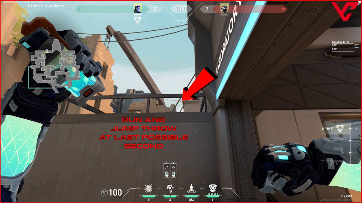 ValCoach_co's tweet photo. Cross-map Kay/o lineup = FREE kills in Valorant https://t.co/XR8vxQx7Dk