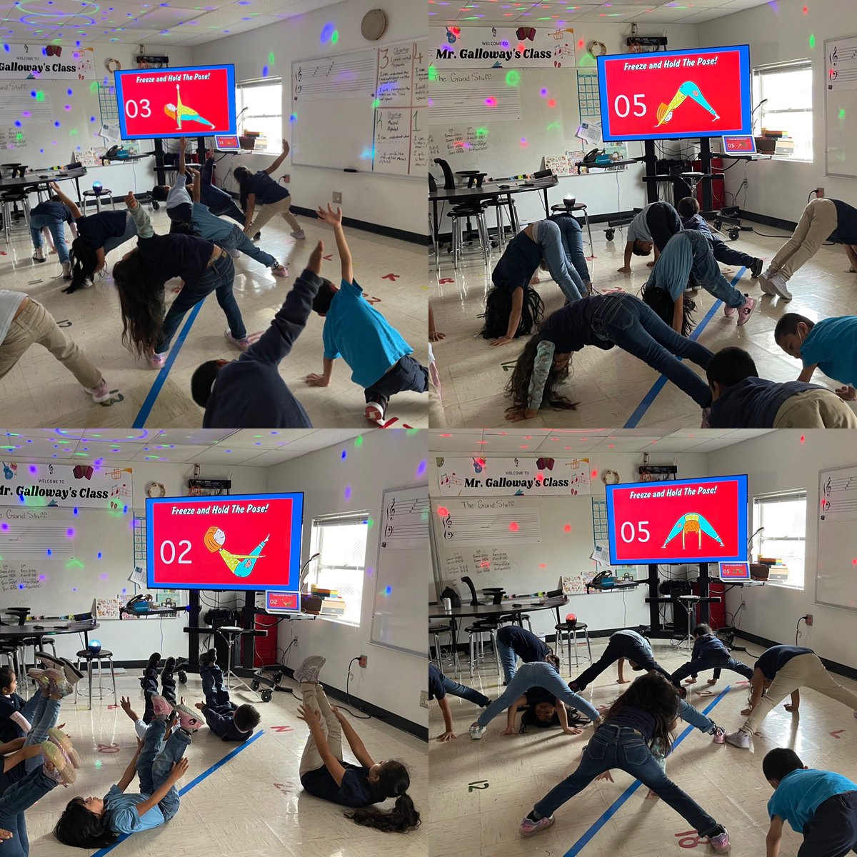 Kindergartners getting some movement in <a href="/GHWootenWarrior/">Wooten Elementary</a> <a href="/AISDArts/">AISDArts</a>