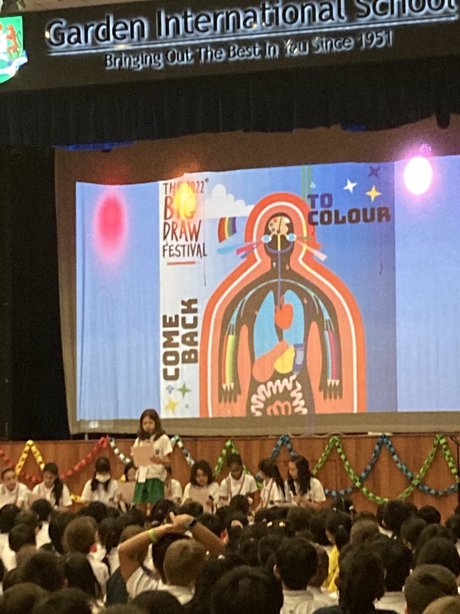 It’s our Primary Big Draw celebration assembly! #gislearning <a href="/Art_Gis/">Art GIS</a> <a href="/EmmaArtTeacher/">Emma Powell</a>