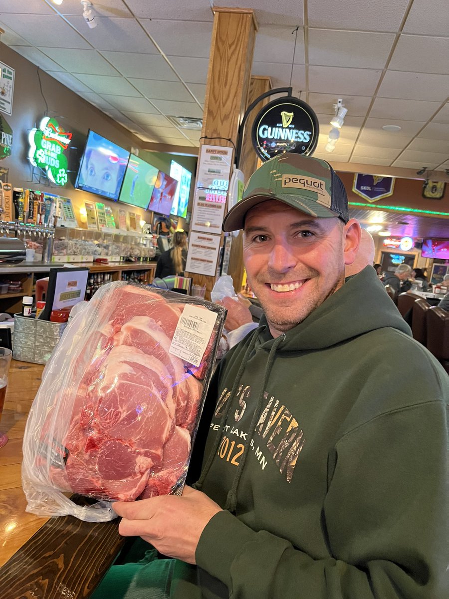 Can’t go wrong with Pork at the meat raffle—steaks and chops