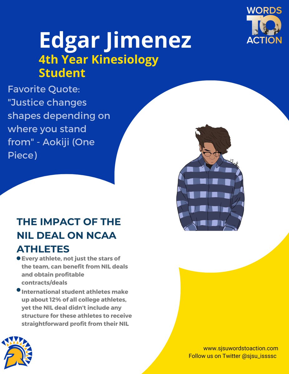 Introducing ISSSSC's Fall 2022 Interns: Next up, Edgar Jimenez, a 4th year Kinesiology major!