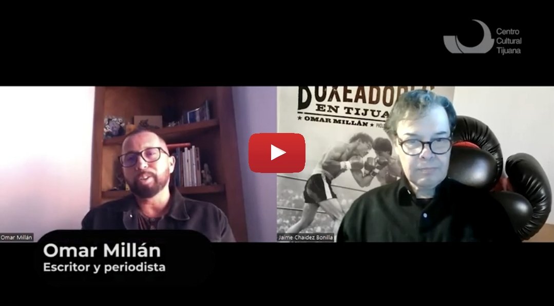 cecut_mx's tweet photo. Omar Millán platica en entrevista con @jaimechaidez sobre los 10 años de "La fábrica de boxeadores🥊en Tijuana"
Los invitamos a la #Charla
Mañana 4 #Noviembre
Sala Federico Campbell ⏰️19 h, entrada libre.
Programa #Norte32°
➡️https://t.co/H6HkC3ruI1
🔴 https://t.co/824CDUWQow https://t.co/yIZt9YD2z6