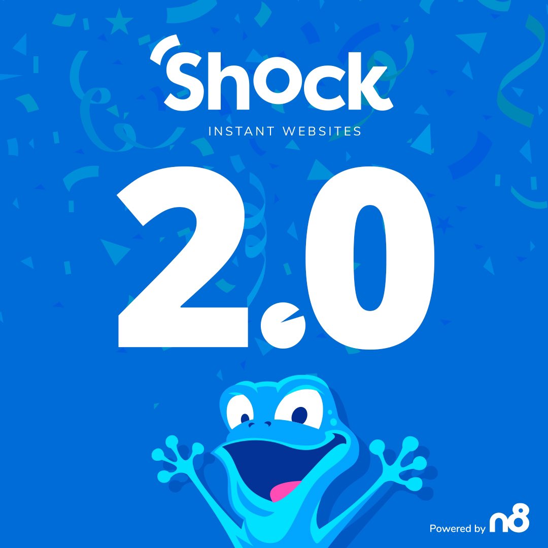Shock_n8's tweet photo. Introducing Shock 2.0! ⚡️Our new update allows you to sell products in an instant without having to spend a lot of time learning how to code or build a website. Make the leap to Shock today, Carl’s done it! 🐸#carlthefrog https://t.co/OQvbKtJ6Cz #maketheleap #webbuilder https://t.co/2gJt9v3FZZ