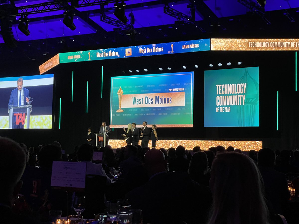 HornIT's tweet image. The #Prometheus2022 Technology Community of the Year award goes to West Des Moines!

Shout out to our Community Partners at NIACC JPEC for being a finalist with North Iowa Corridor!