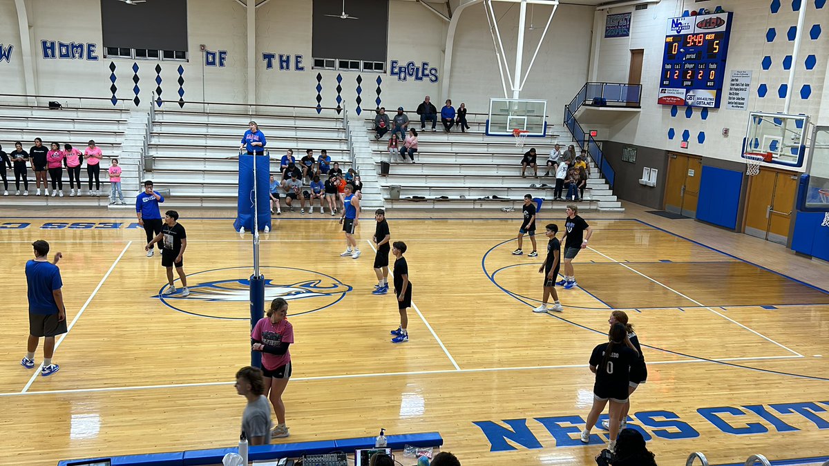 Capping the night off with some Ironman volleyball. <a href="/NessCityEagles/">Ness City Jr/Sr High</a>