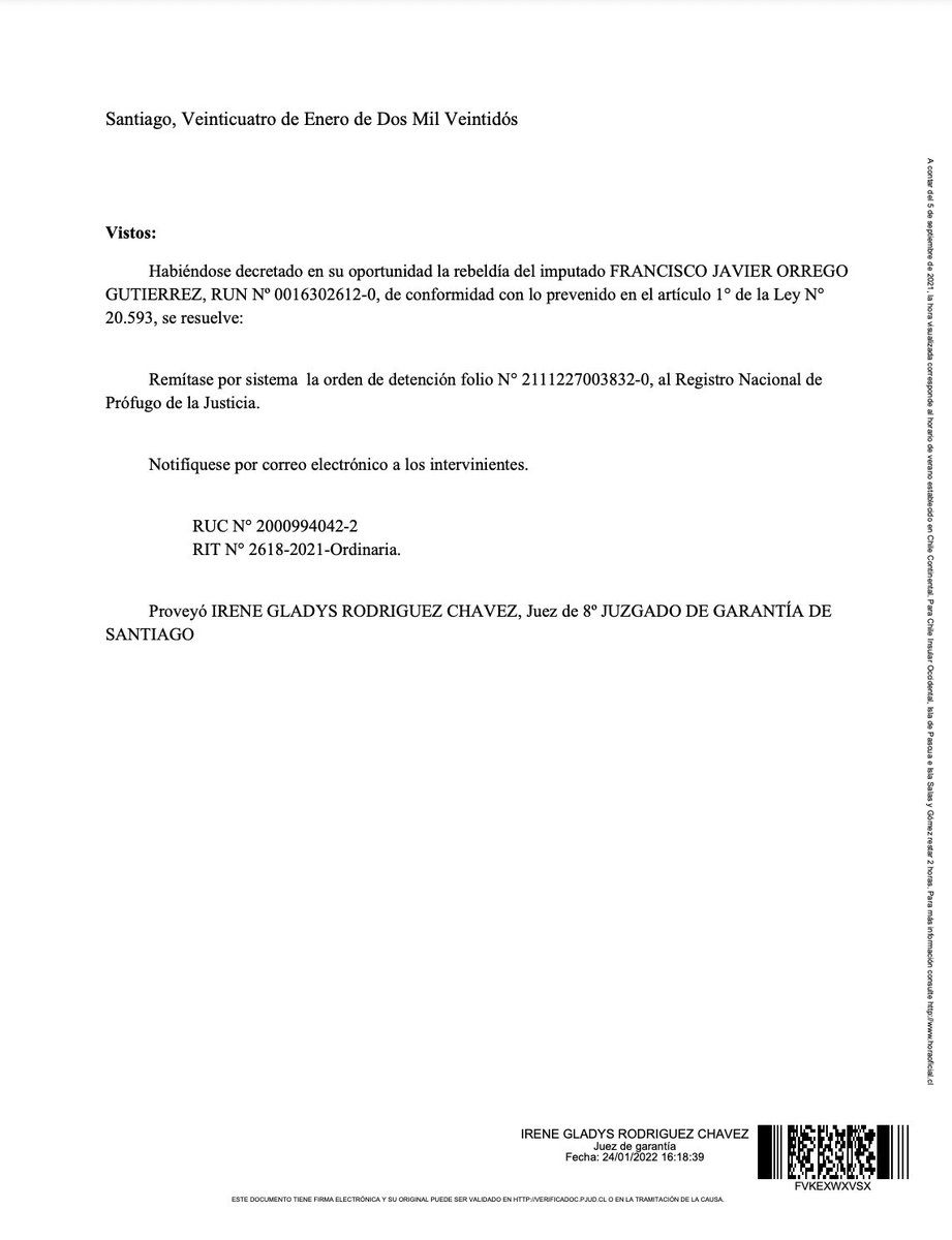 andres20ad's tweet photo. Pancho Orrego, dirigente de la organización #ConMiPlataNO, financiada por las AFPs, es un PRÓFUGO DE LA JUSTICIA. Fue formalizado por el cuasidelito de lesiones graves al chocar en estado de embriaguez. Un prófugo de la justicia se pasea por la televisión defendiendo a las AFPs. https://t.co/ZzdqFqk36U
