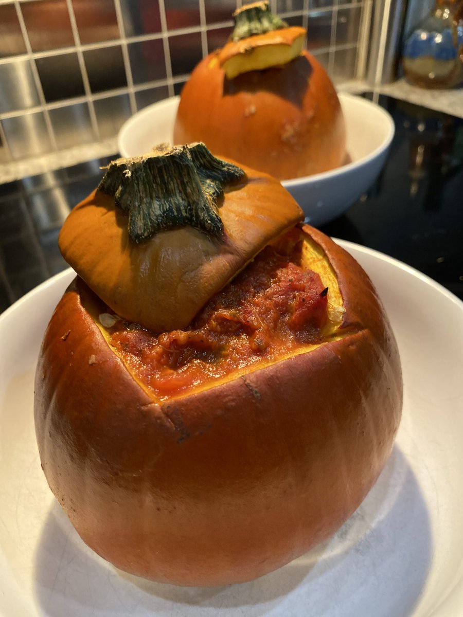Powerof5Life's tweet photo. Make a meal in a pumpkin? Definitely! Check out my fun autumn favorite ... Fall Meal in a Pumpkin and enjoy! https://t.co/cMNA1jRjZn https://t.co/Q2seFu2df7