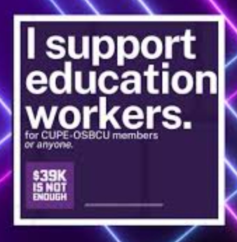 ViewMaster20's tweet photo. @PCPressOffice You realize education workers are parents too? We all want our kids in class...but we also want human rights. 
#IStandWithCUPE https://t.co/H22NR8C0c4